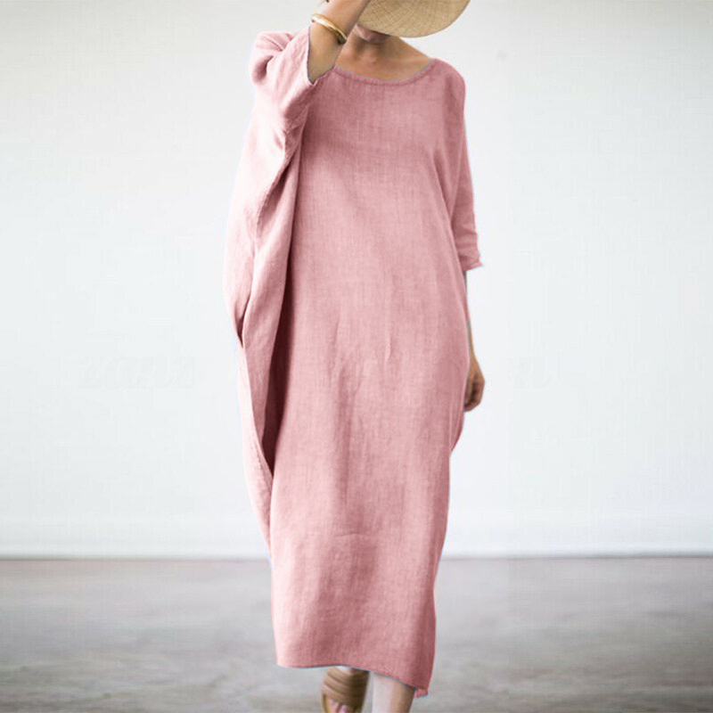 Solid Color Loose Dress
