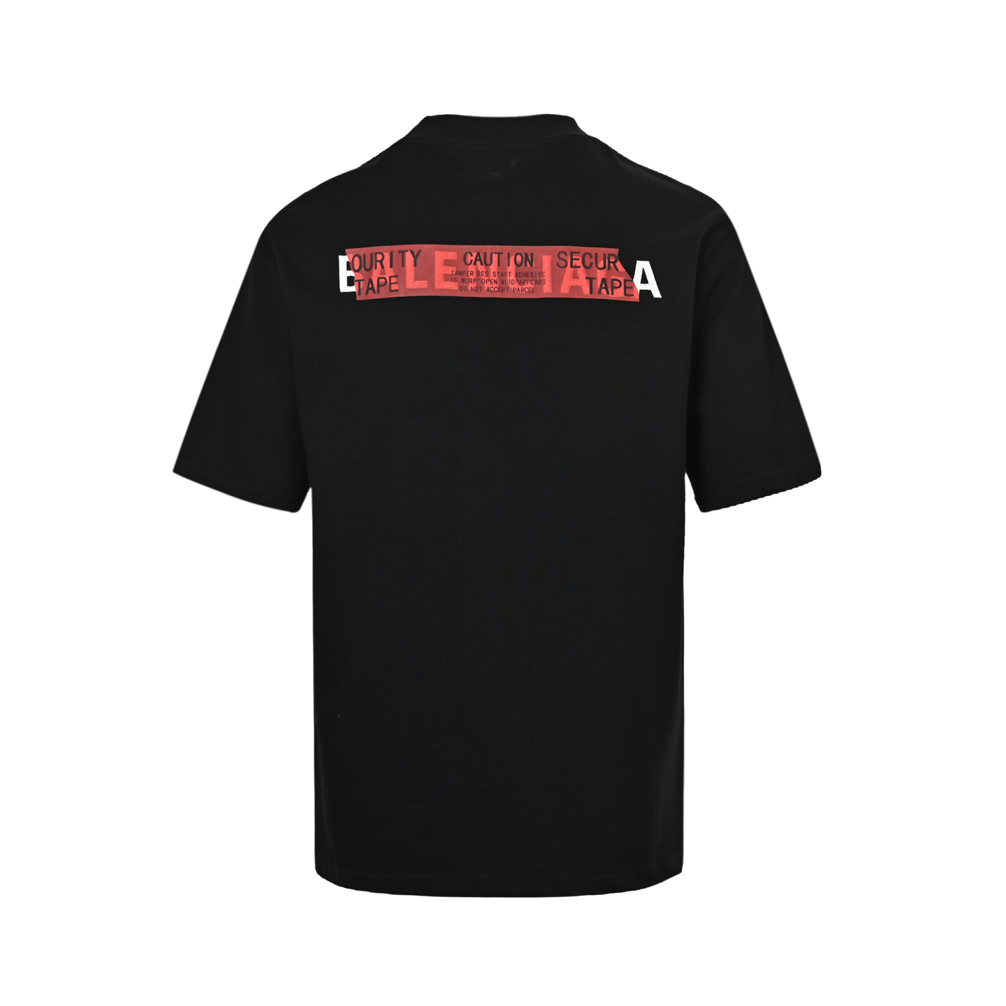Balenciaga 25ss tape embroidered short sleeve