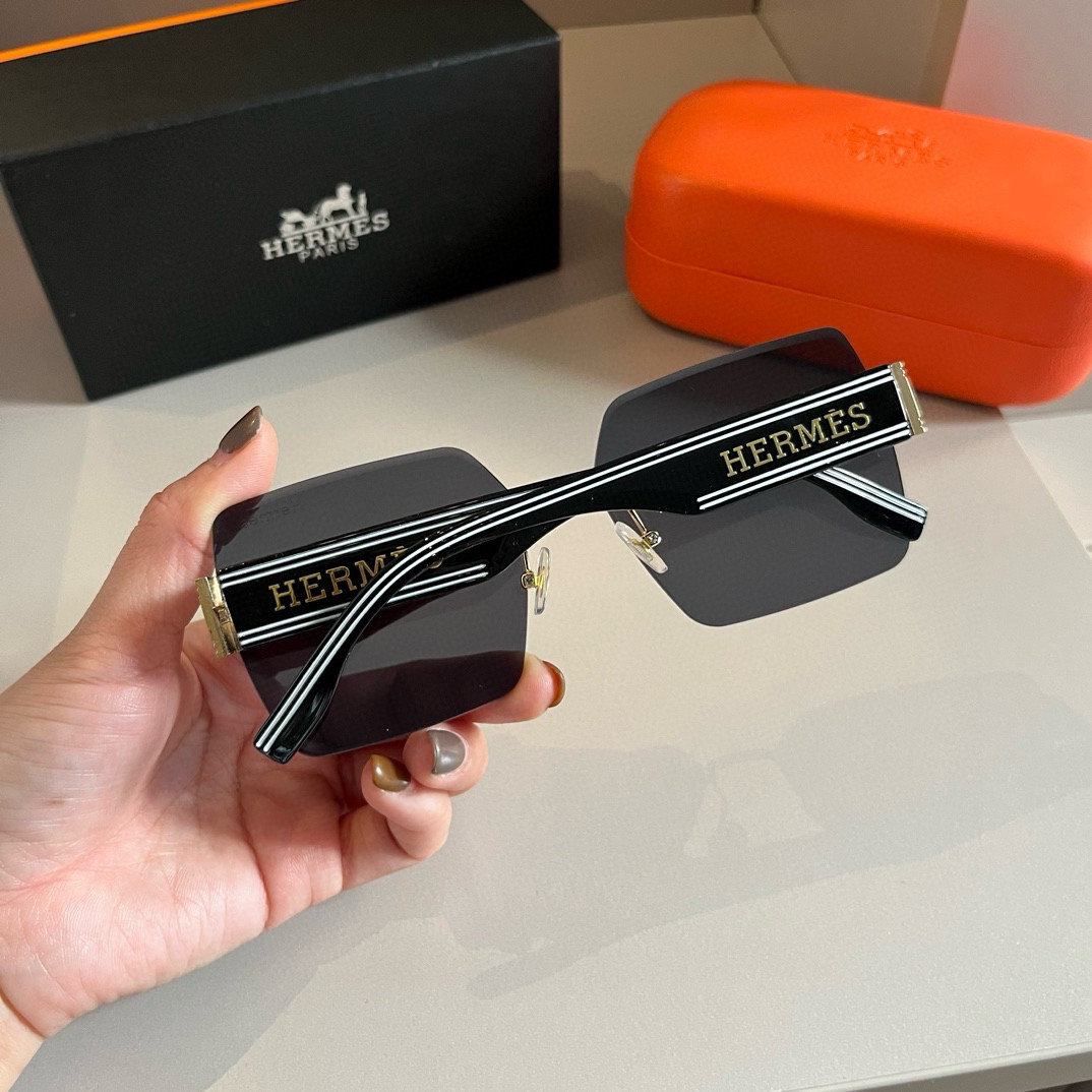 Hermes Large Frame 3D Sunglasses
