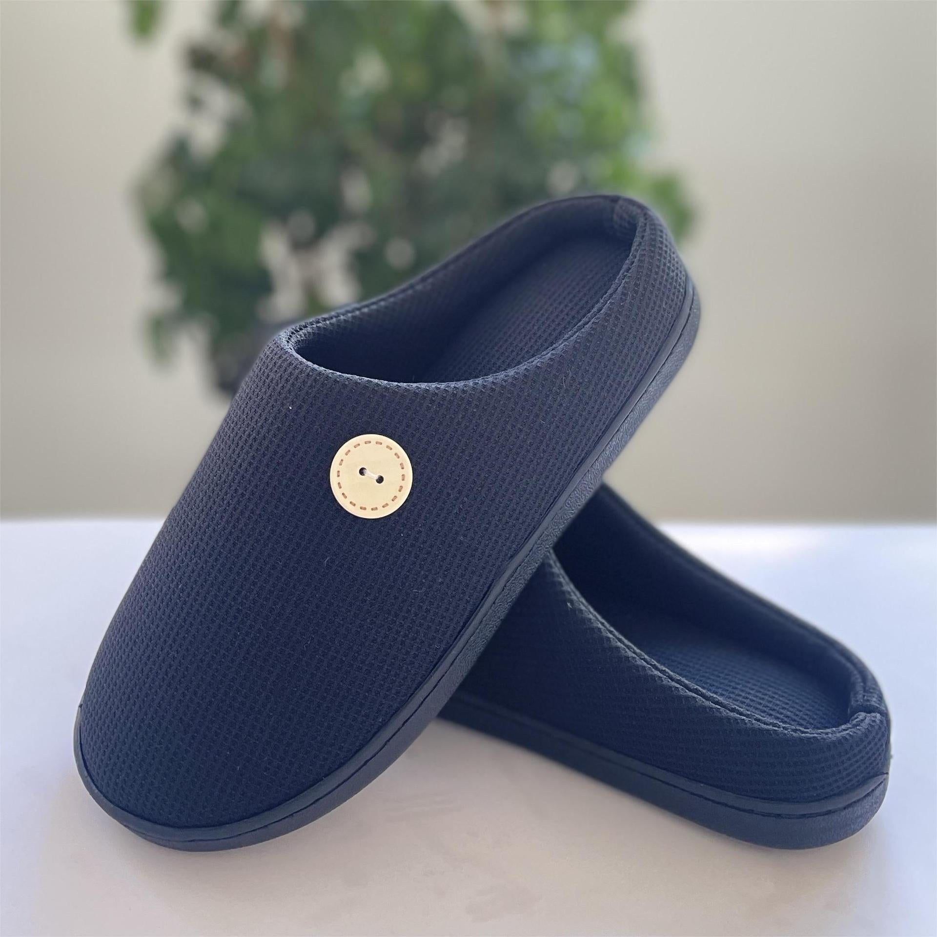 Sturdy Thick-Sole Adult Men's Home Shoes with Non-Slip Feature