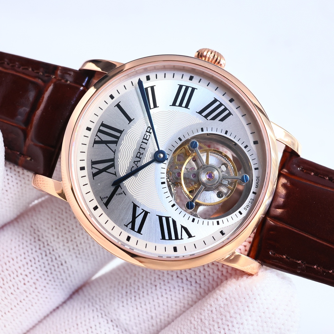 Cartier True Flywheel KF1 Rotonde de Cartier Tourbillon Cadran Love Tourbillon Watch