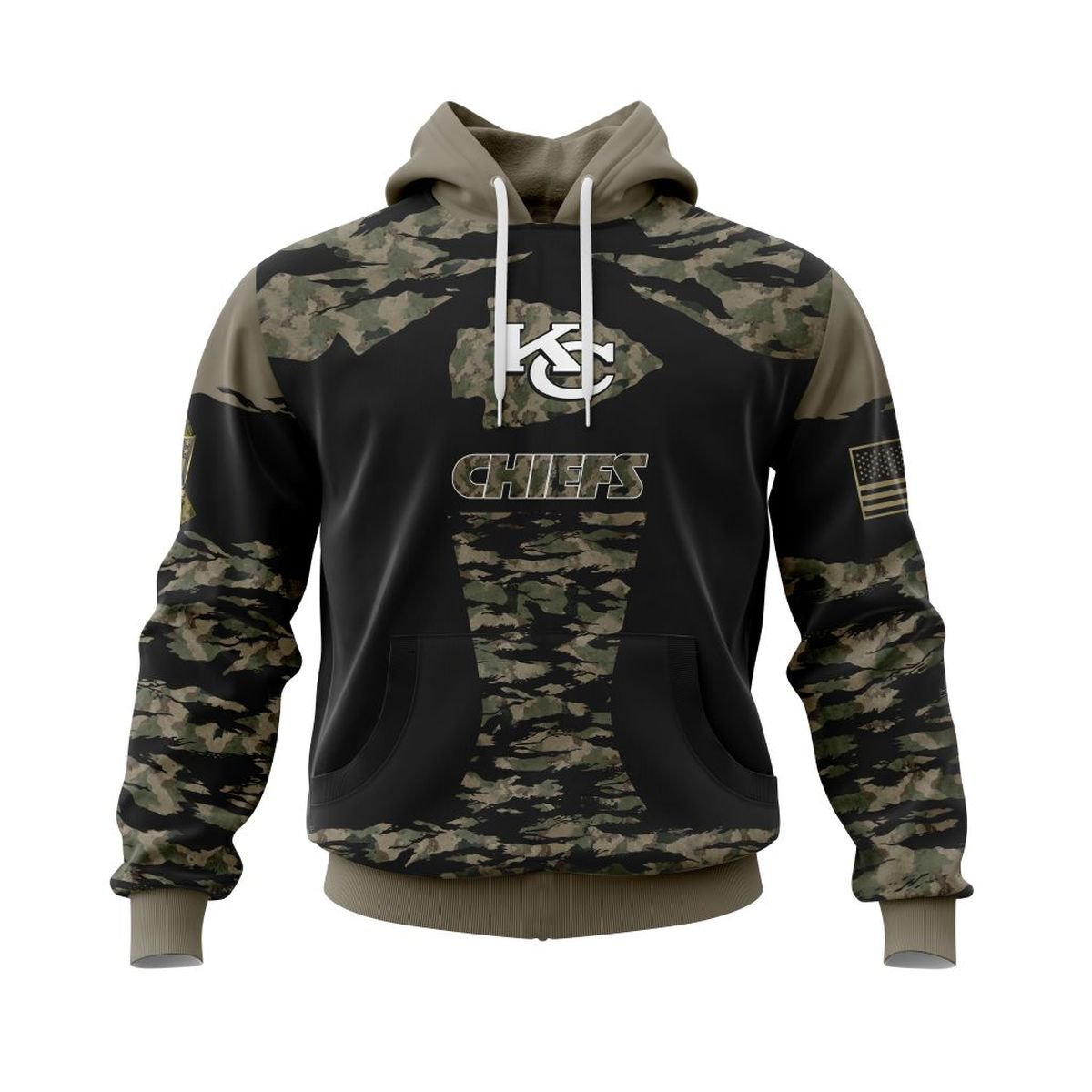 KANSAS CITY CHIEFS 3D HOODIE FLAG107