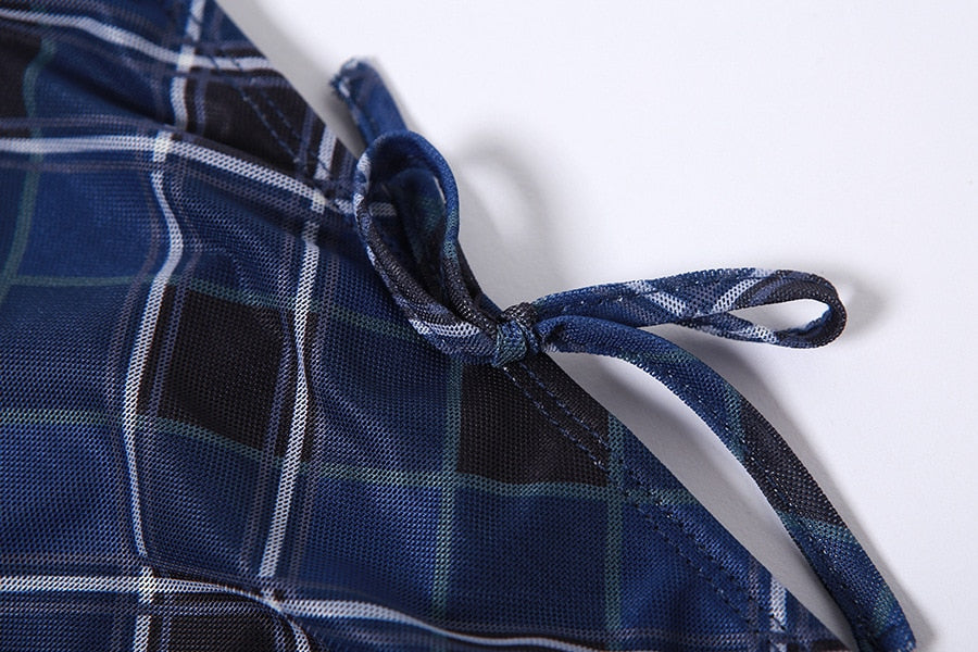 So Long 90s Punk Plaid Skirt