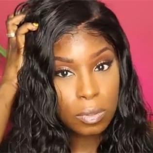Luna A19 Wavy Long Hair Wig without Bangs for African American