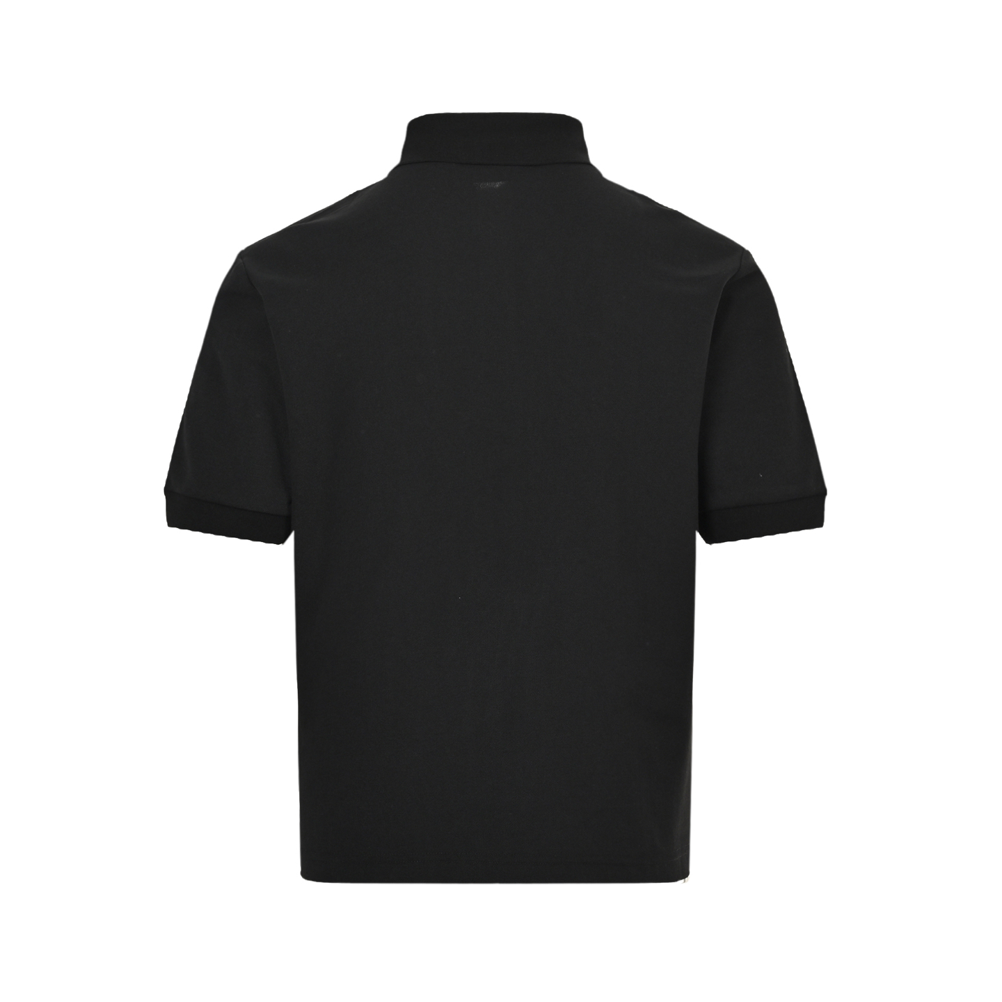 Prada triangle logo denim short sleeve shirt