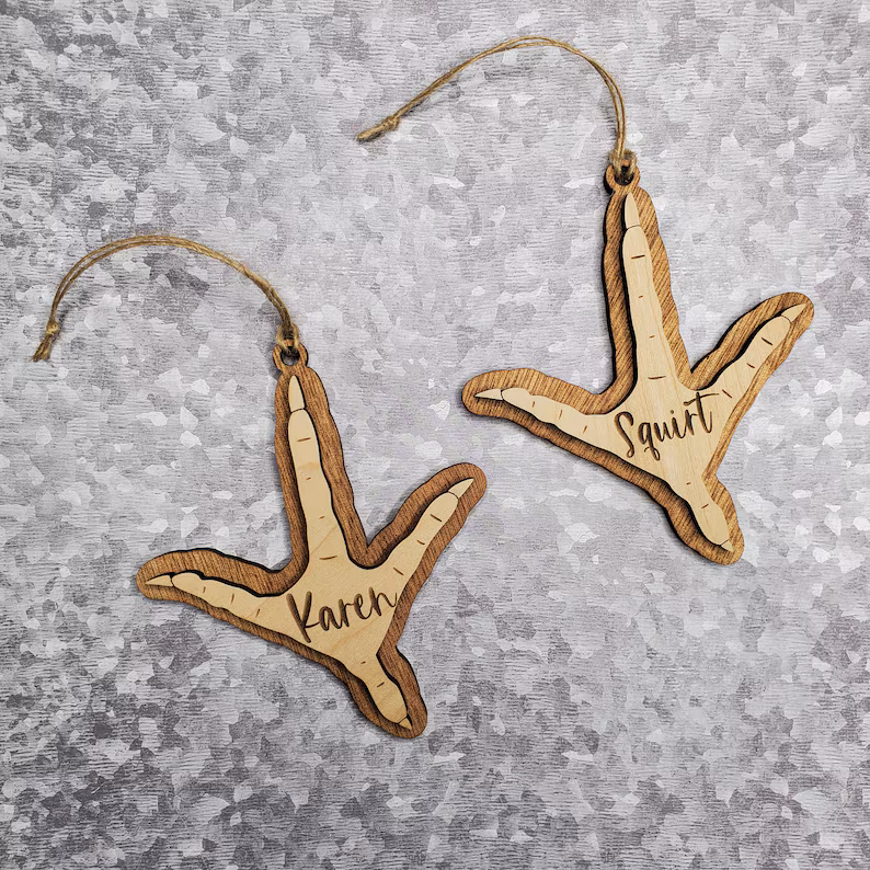 Chicken Footprint Ornament