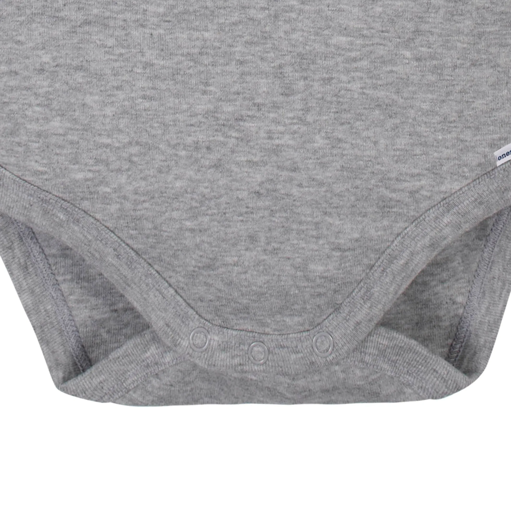 2-Pack Baby & Toddler Neutral Grey Heather Long Sleeve Turtleneck Onesies Bodysuits
