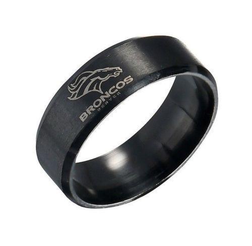 LIMITED EDITION DENVER BRONCOS TITANIUM STEEL RING