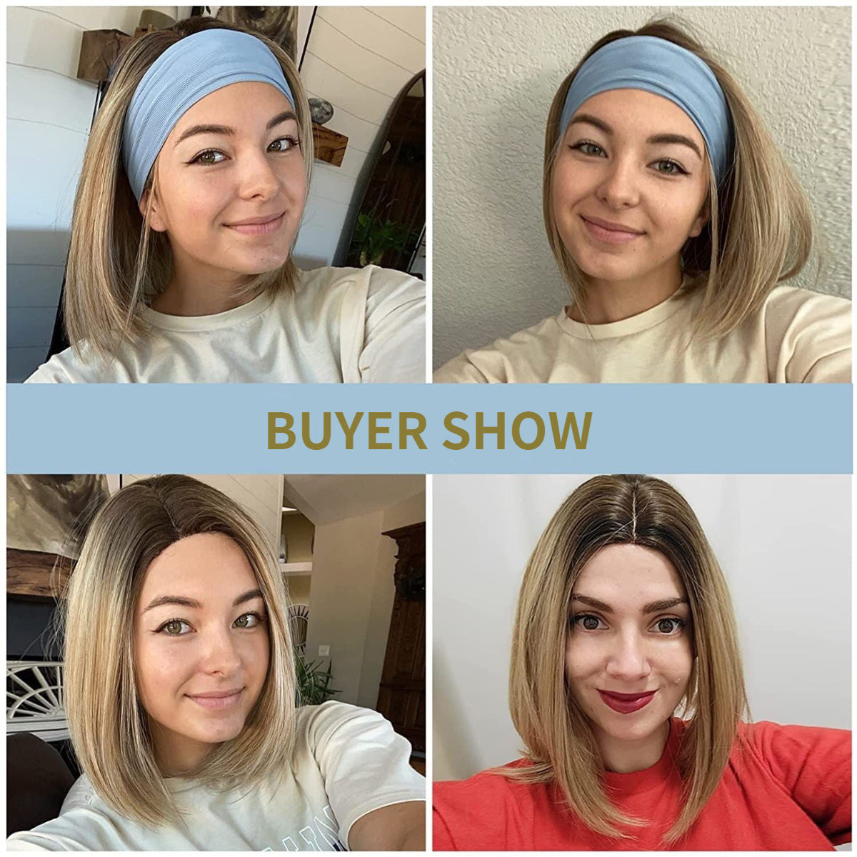 2024 Human Hair Wigs Blonde Bob Wigs|Remy gradient human hair
