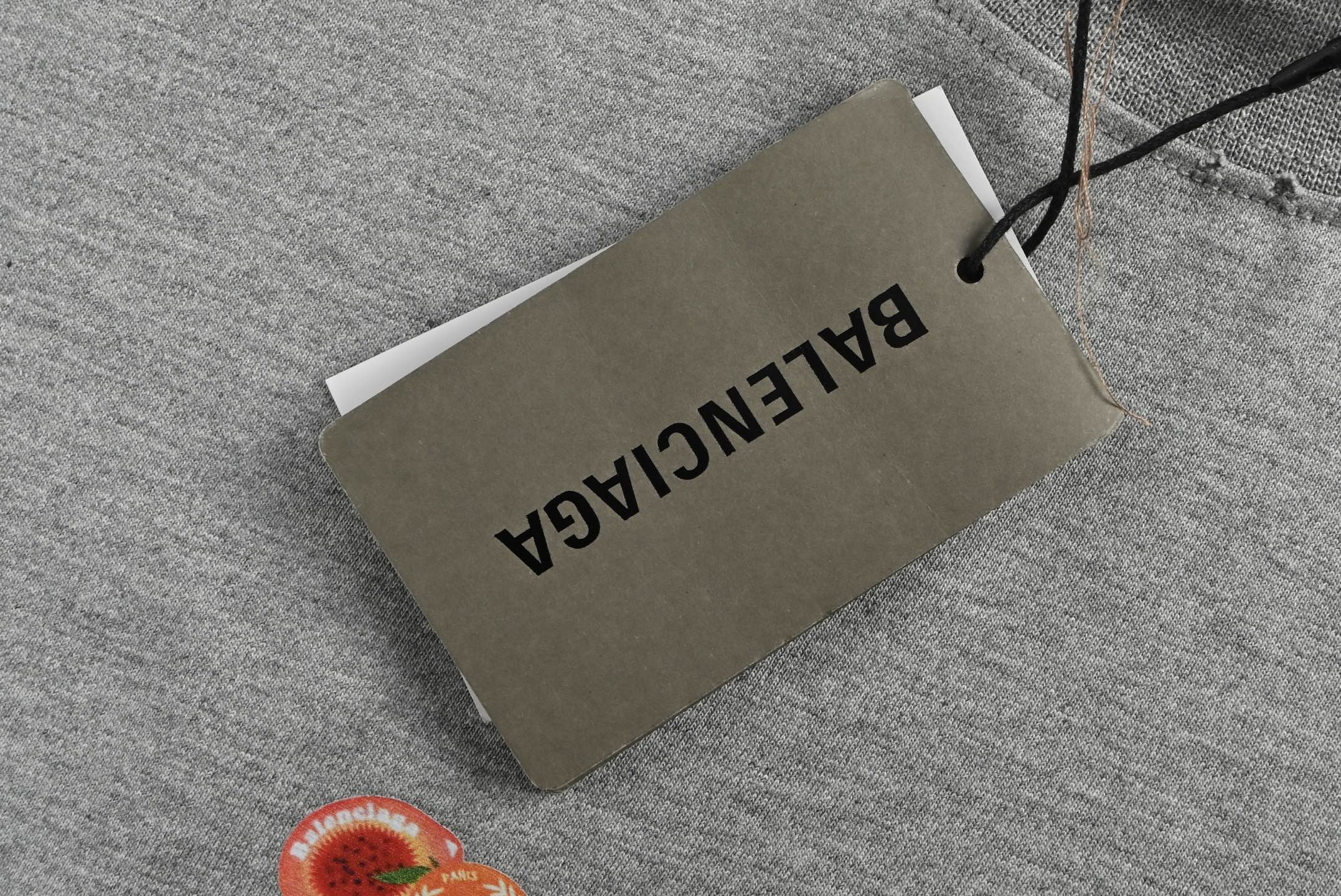 Balenciaga Fruit Sticker Print Short Sleeve
