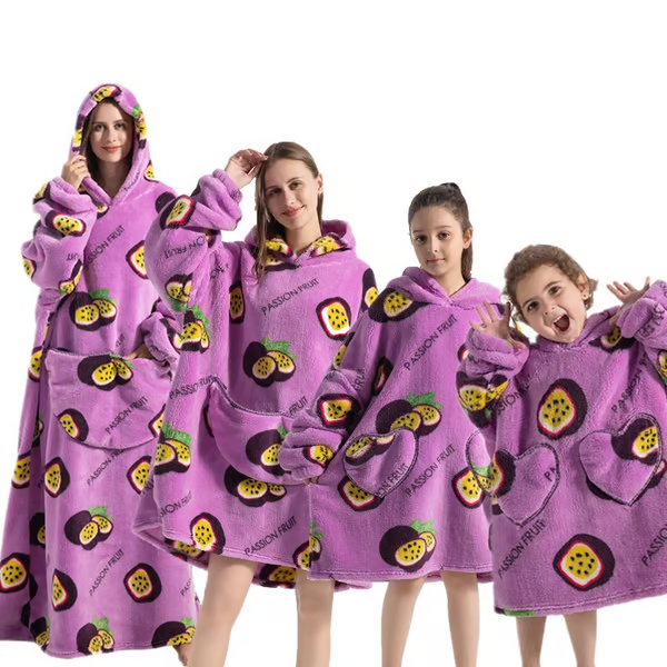 Cozy Oversized Blanket Hoodie with Big Pocket