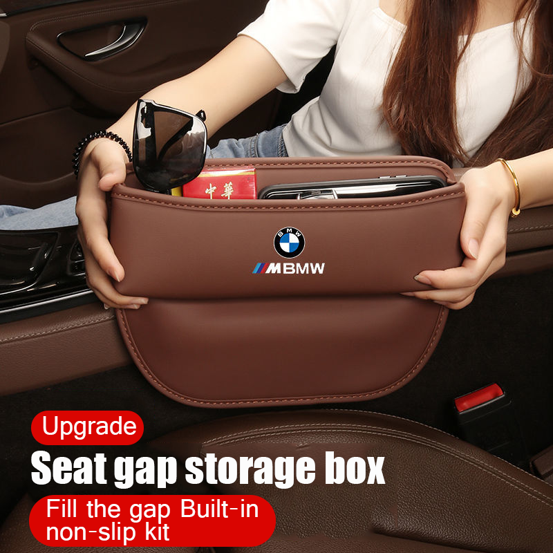 🔥Hot Sale🔥 Exclusive Logo Leather Car Seat Storage Box