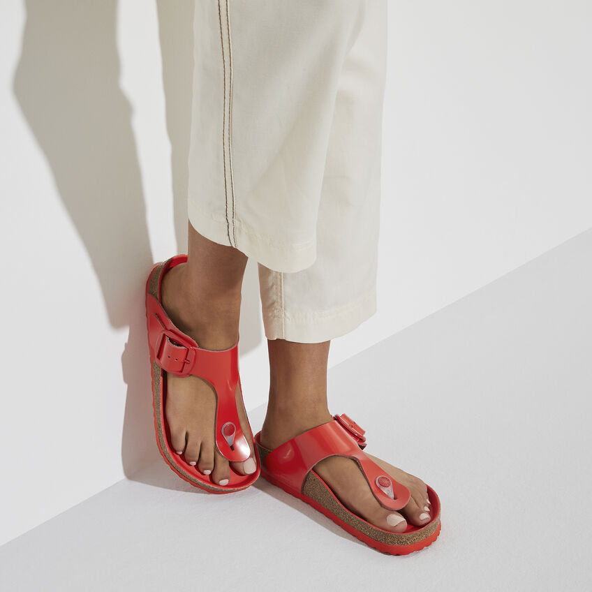 Gizeh Big Buckle Natural Leather Patent B-41448