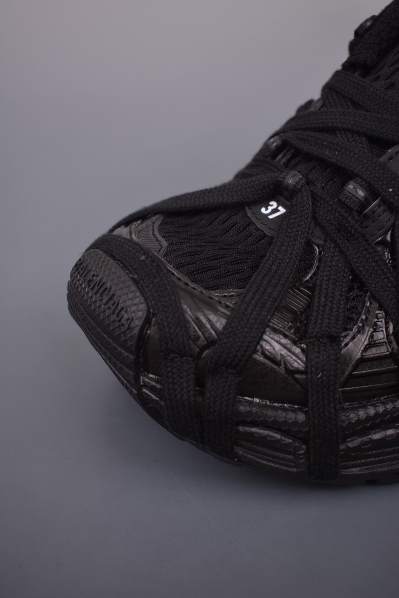 BALENCIAGA 3XL Extreme Lace Sneakers Black Warrior