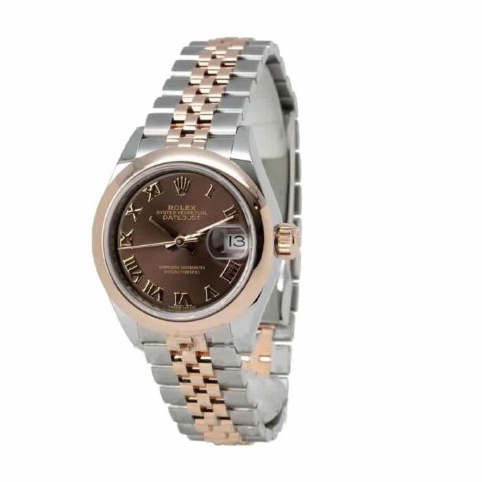 Rolex Lady-Datejust 279161 Chocolate Roman Dial Mirror Clone Quality