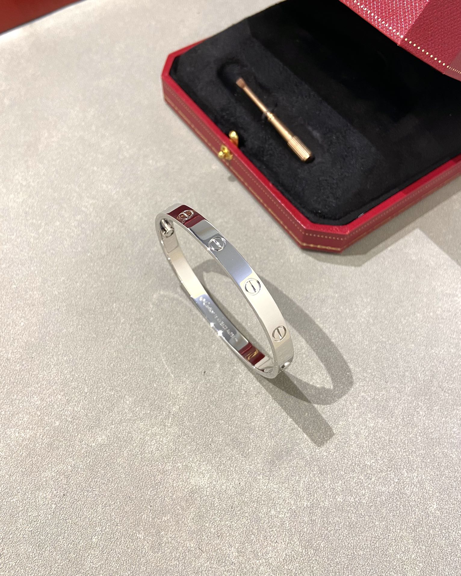 Cartier wide diamond-free bracelet
