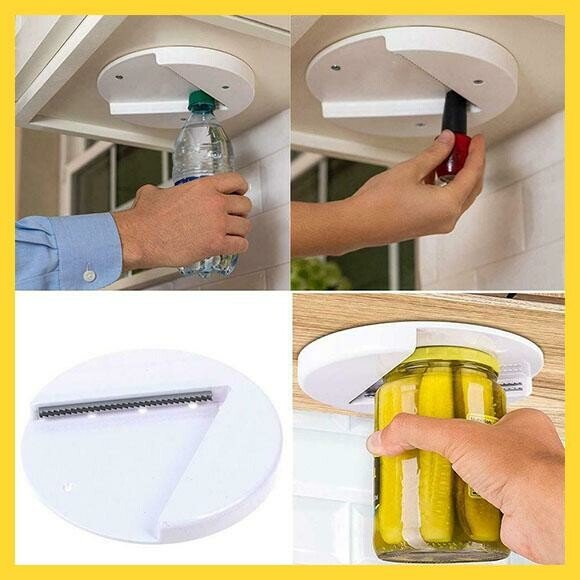 🔥45% OFF ONLY TODAY-Jar Opener Multi-function Cap Opener Under Cabinet-BUY 2 GET 2 FREE