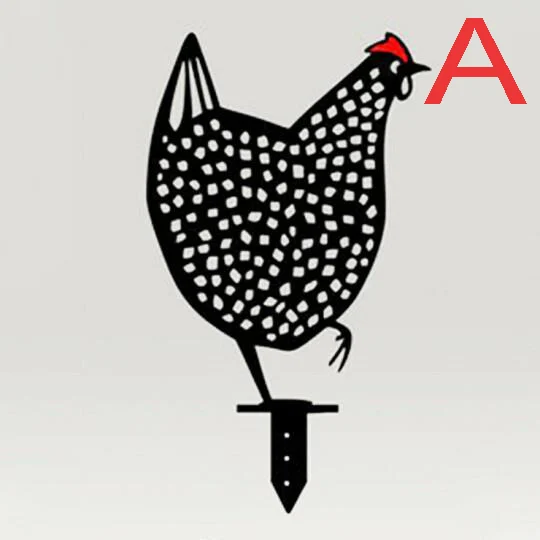 (🔥Last Day 60% OFF)-Metal Decor Chicken Yard Art & Farmhouse Decor-SET OF 5 PCS-Save $9.99(FREE SHIPPING)