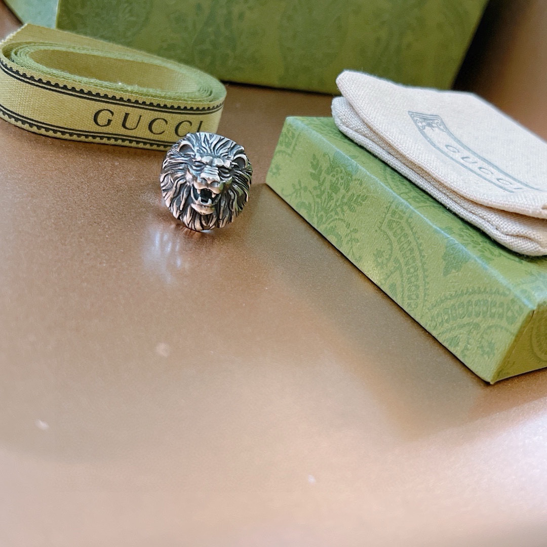 GUCCI Lion Head Ring