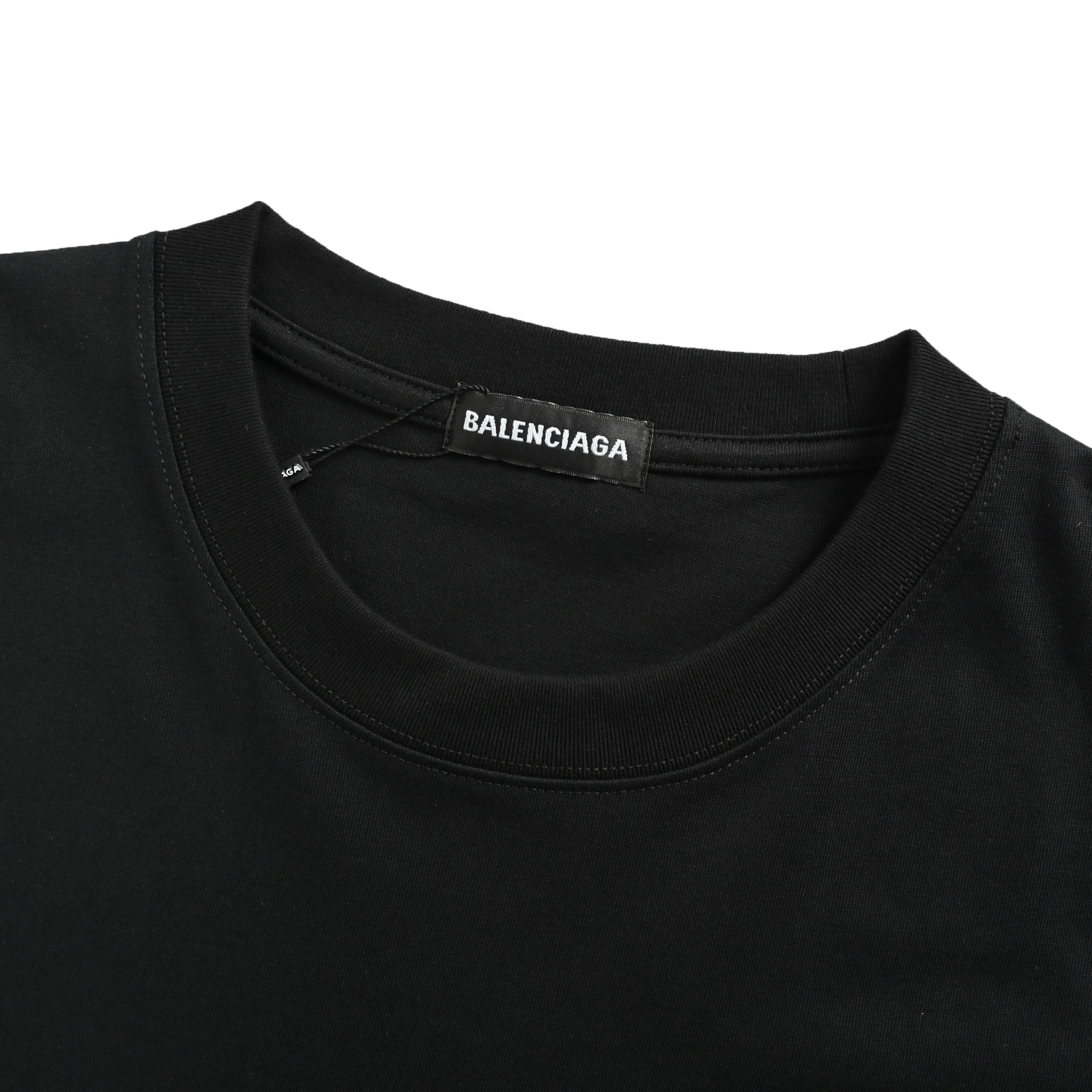 Balenciaga 25ss Sanskrit letters flocked print short sleeves