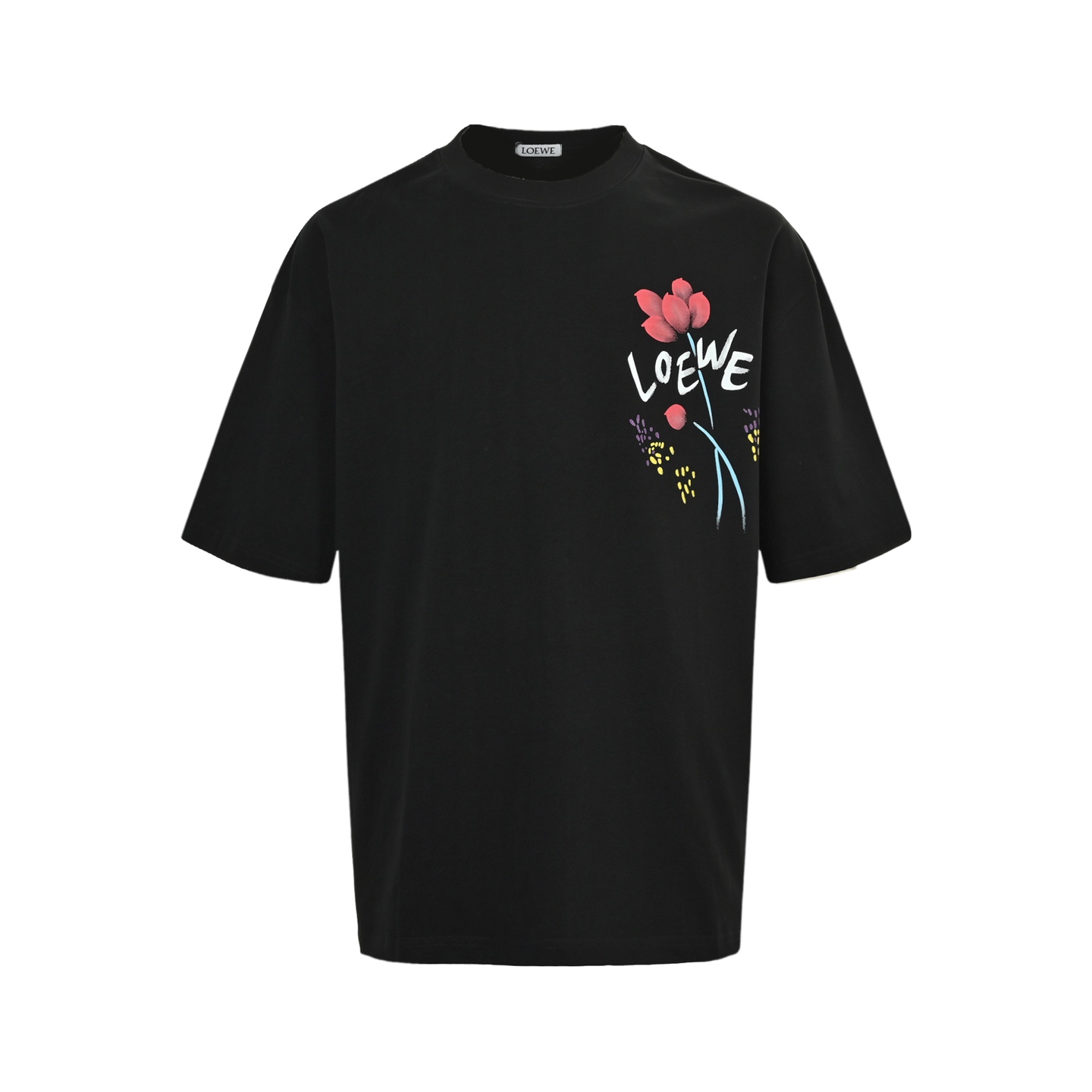 Loewe 25ss floral print short-sleeve shirt