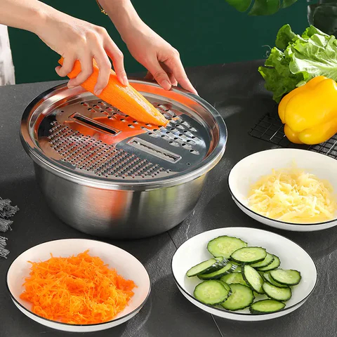 3 in 1 Kitchen Multipurpose Julienne Grater Salad Maker（🔥2024 new cartoon style）