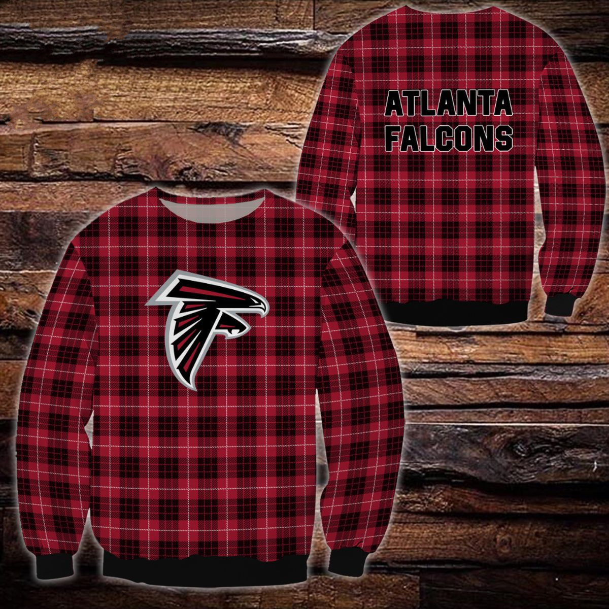 ATLANTA FALCONS 3D HOODIE SKULL110