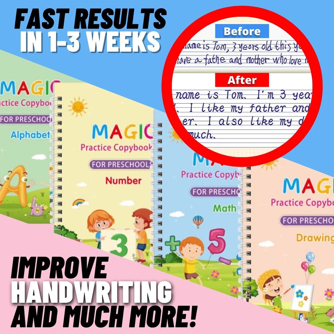 (🔥Last Day Promotion-SAVE 50% OFF)Children's Magic Practice Copybook-BUY 2 GET 10% OFF & FREE SHIPPING