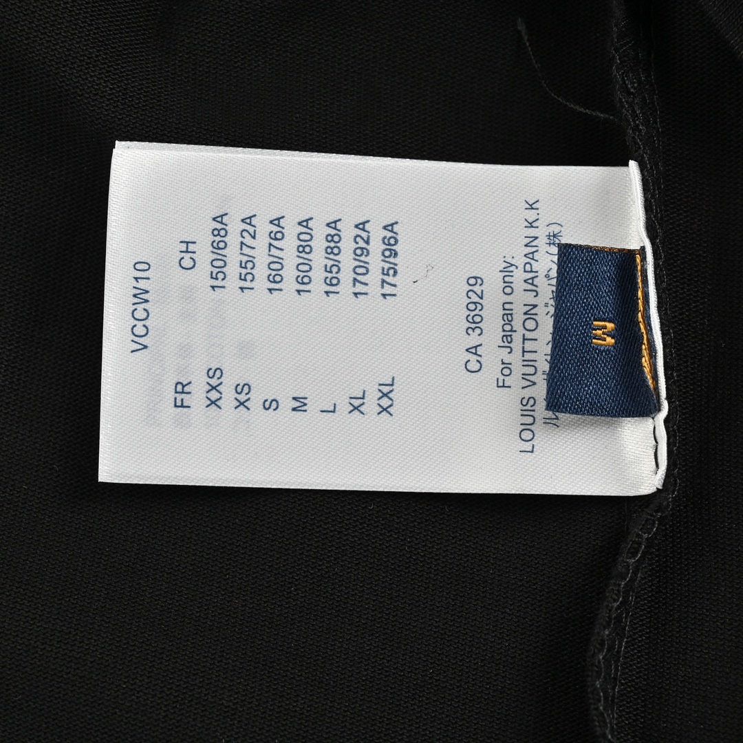 Louis Vuitton 24ss hand-painted large letter logo short sleeve