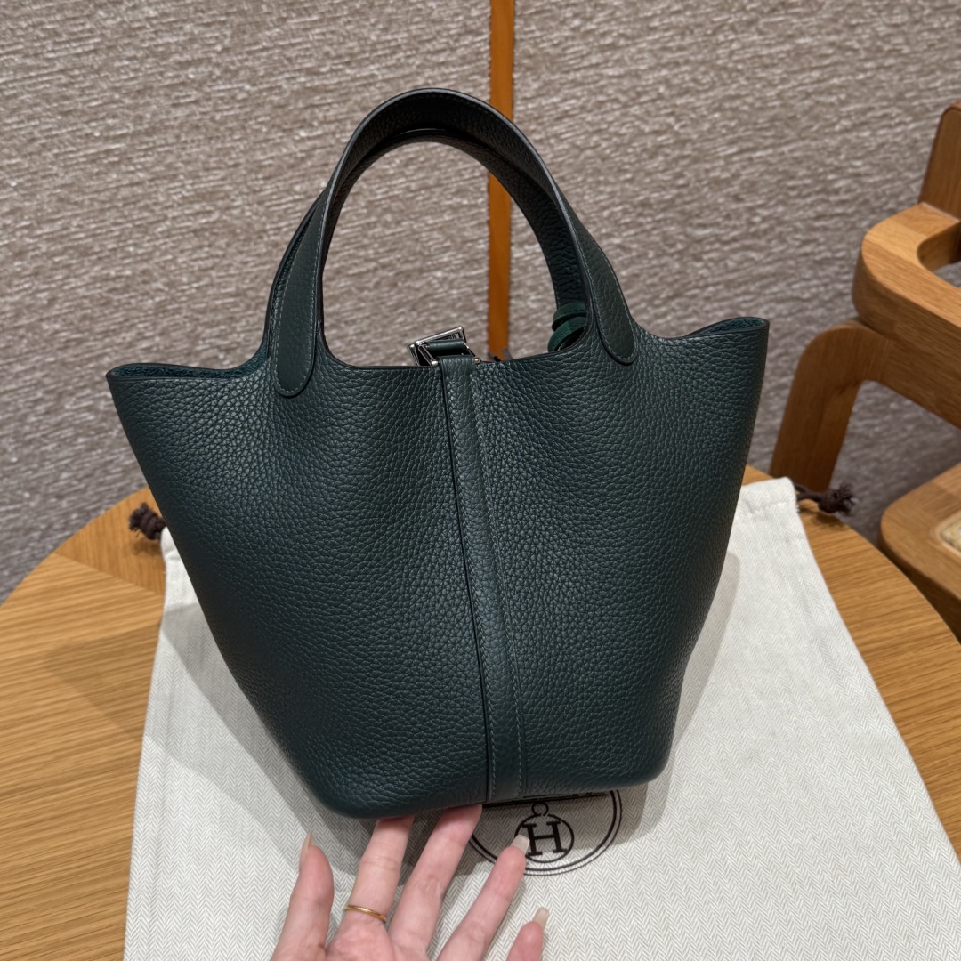 Hermès Picotin 60Vert cypress handbag (handmade to order)