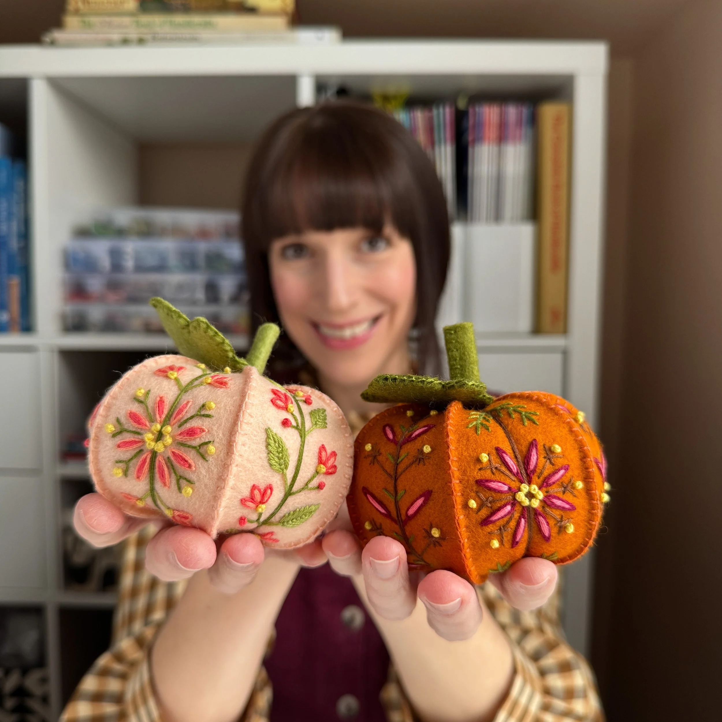 🔥LAST DAY 50% OFF🔥DIY Pumpkin Embroidered Felt Ornament Kit