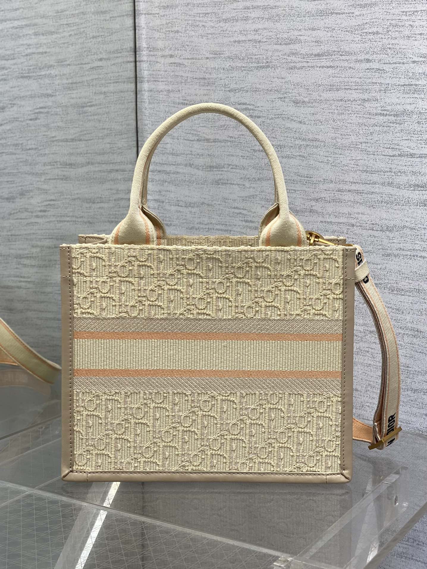 Dior Embroidered Tote Small