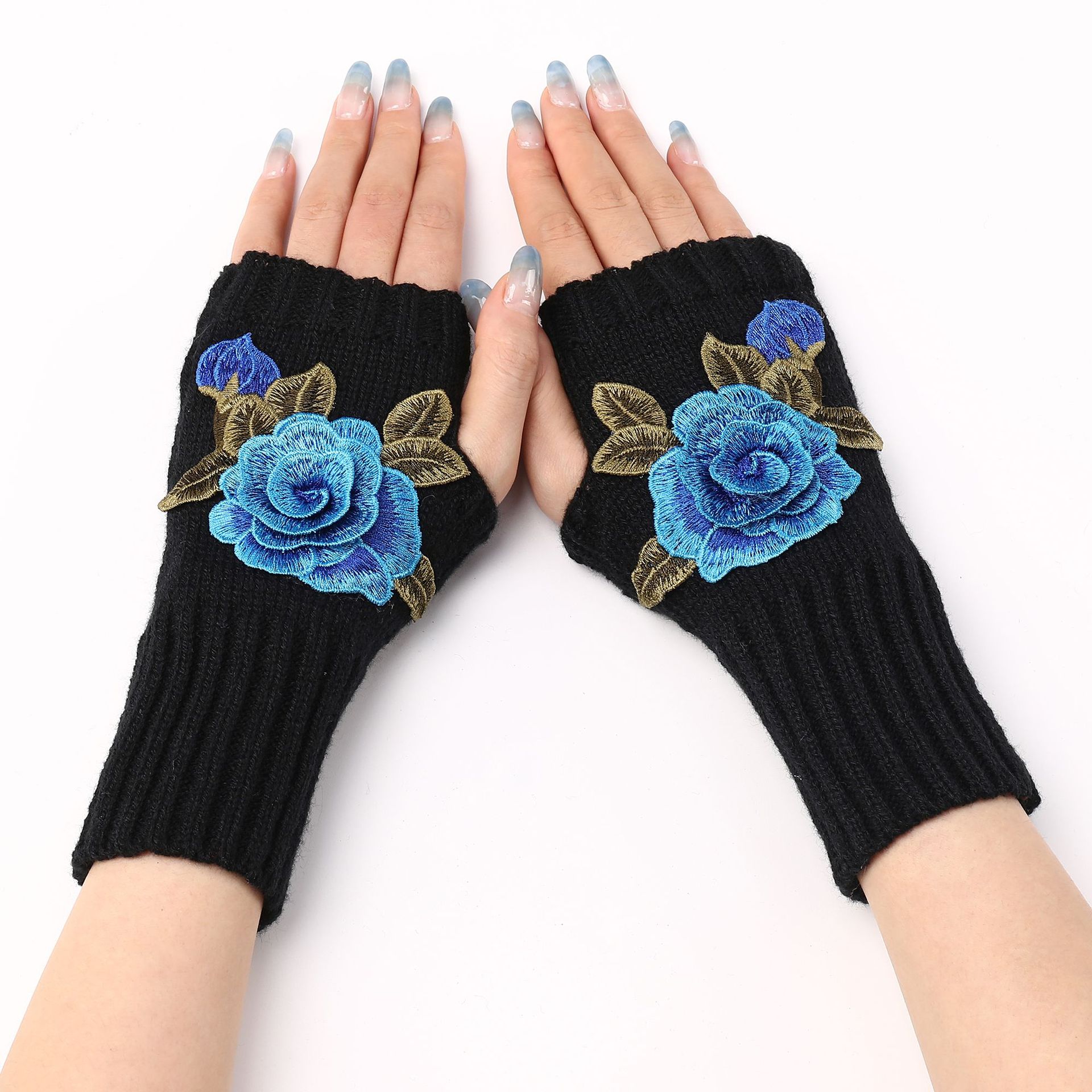 🎄Early Christmas Sale 49% OFF🌸Vintage Floral Embroidered Knitted Gloves✨Buy 3 Get 10% OFF & Free Shipping
