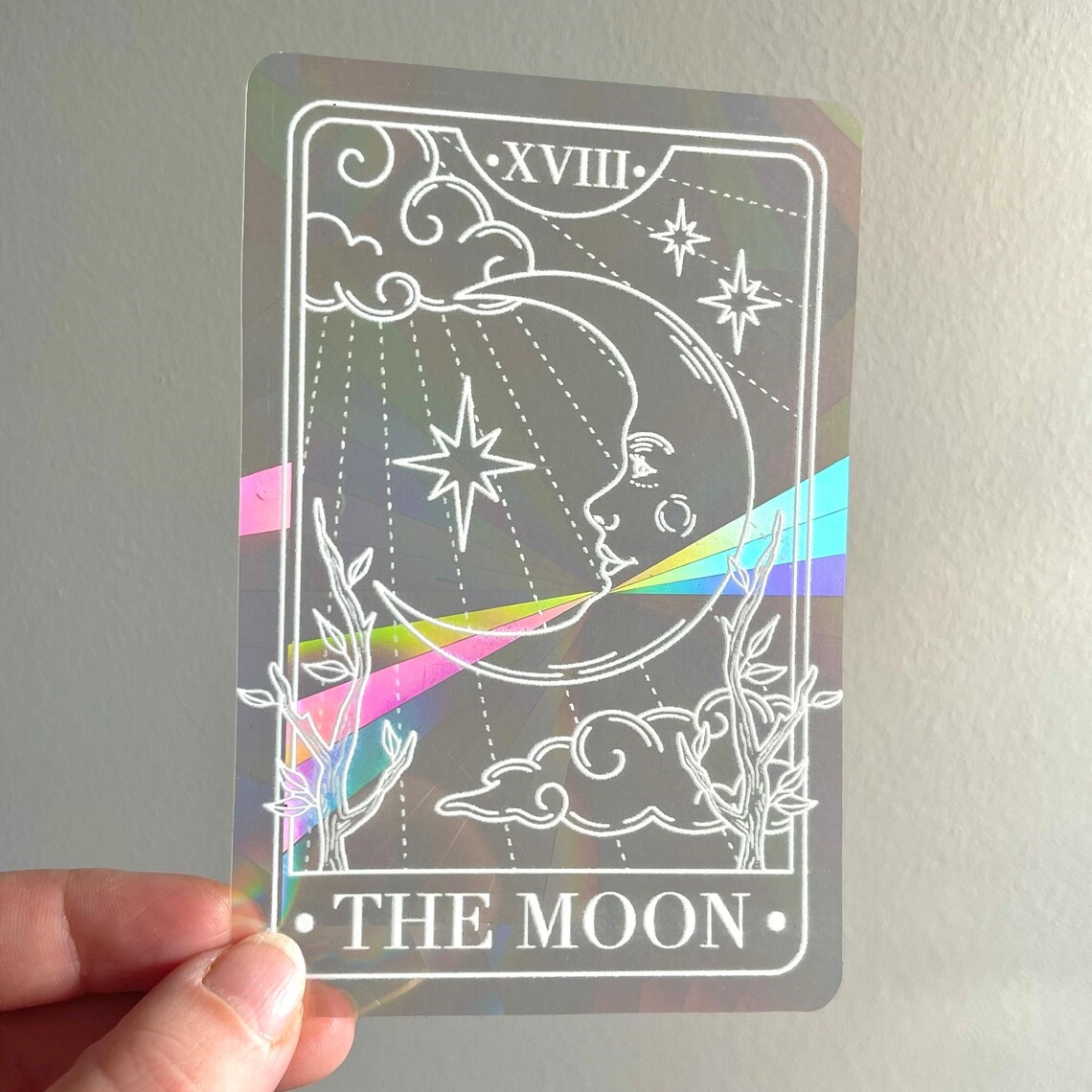 🌈Tarot Card Suncatcher Sticker