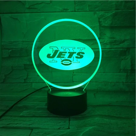 NEW YORK JETS 3D LED LIGHT LAMP