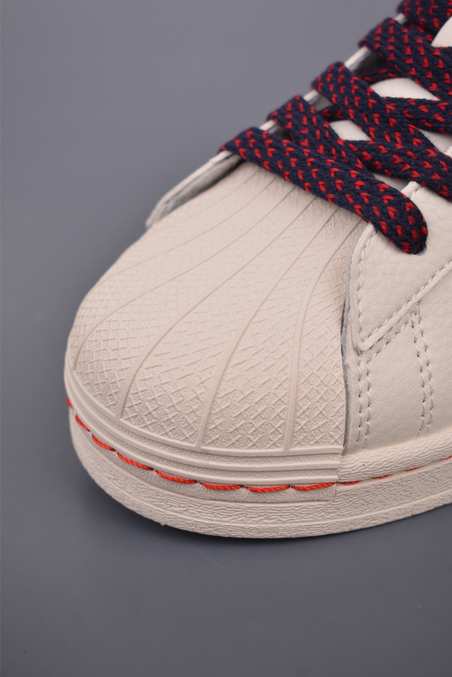 The North Face x Adidas Originals Superstar XLG Off-White Red Blue BZ2521