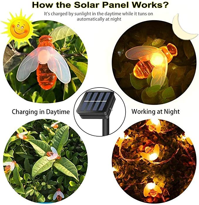 🔥Last Day Promotion-[SAVE 50% OFF]--2023 New Bee Solar Lights--BUY 2 GET FREE SHIPPING
