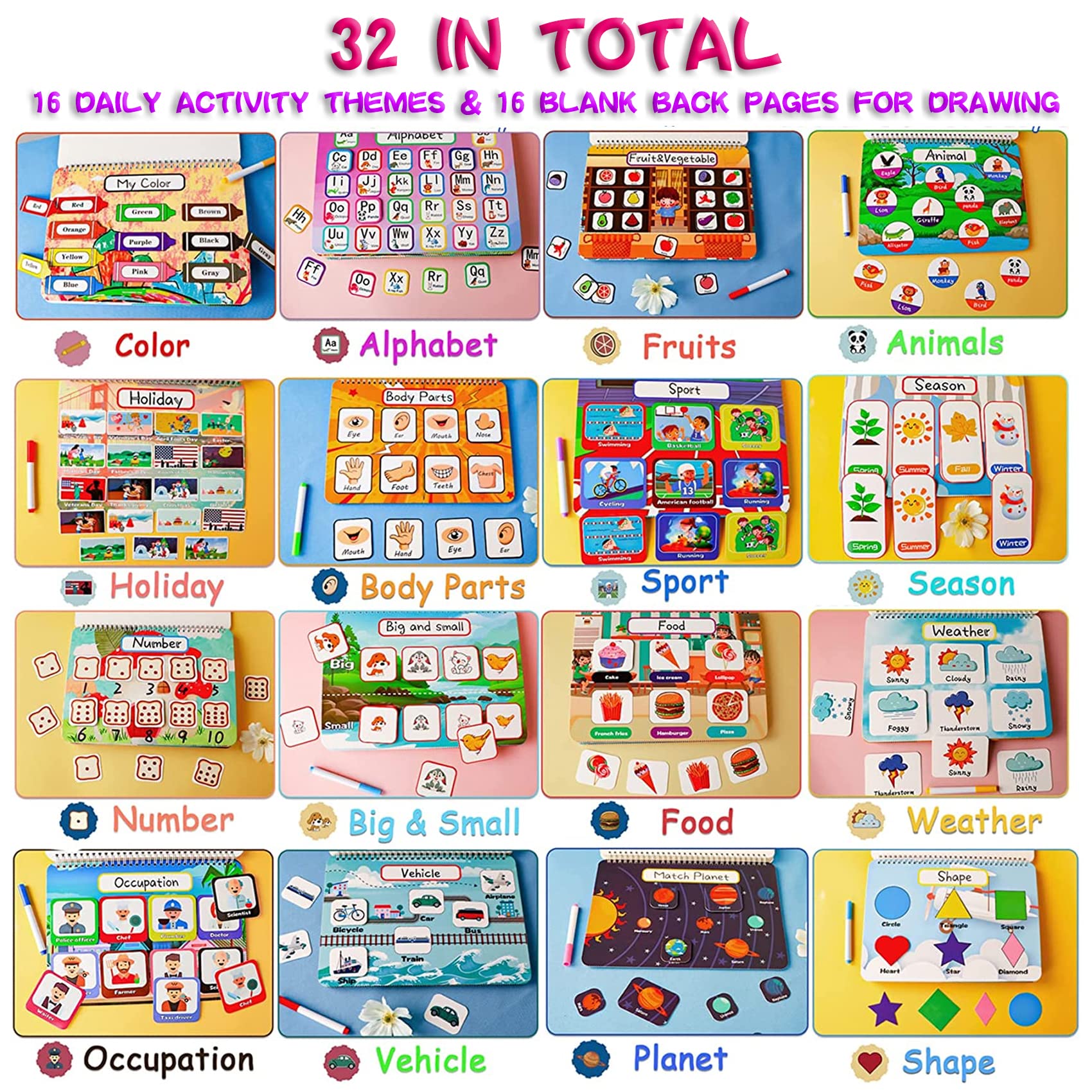 💥Hot Sale Promotion-[SAVE 50% OFF]--2023 Newest Version - A Combination Of Busy Book & Drawing Book--BUY 2 GET 10% OFF & FREE SHIPPING NOW