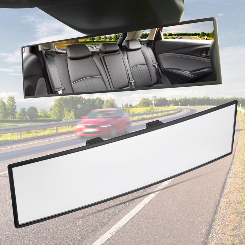 HOT SALE🔥Universal 11.81 Inch Panoramic Interior Clip-on Wide Angle Rearview Mirror