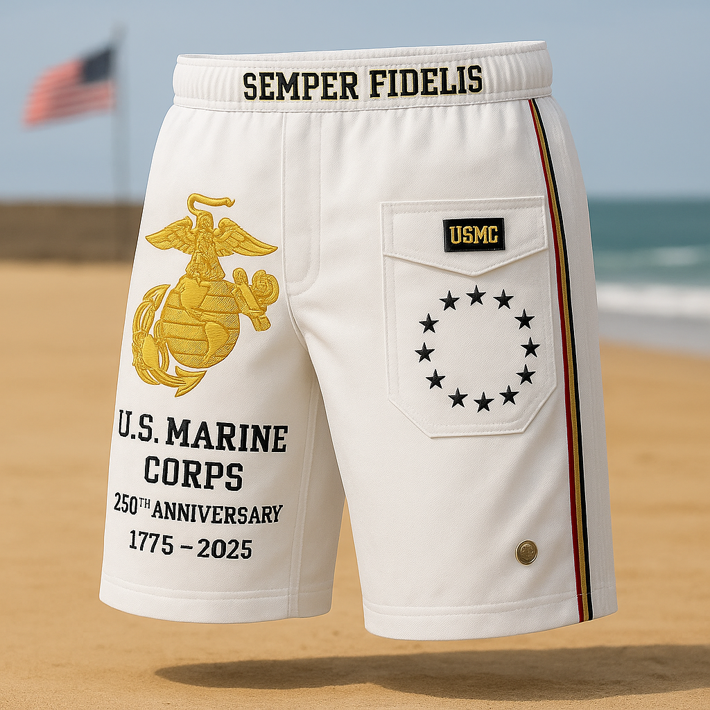 USMC 250th Anniversary Commemorative Shorts – 🔥Limited Holiday Drop