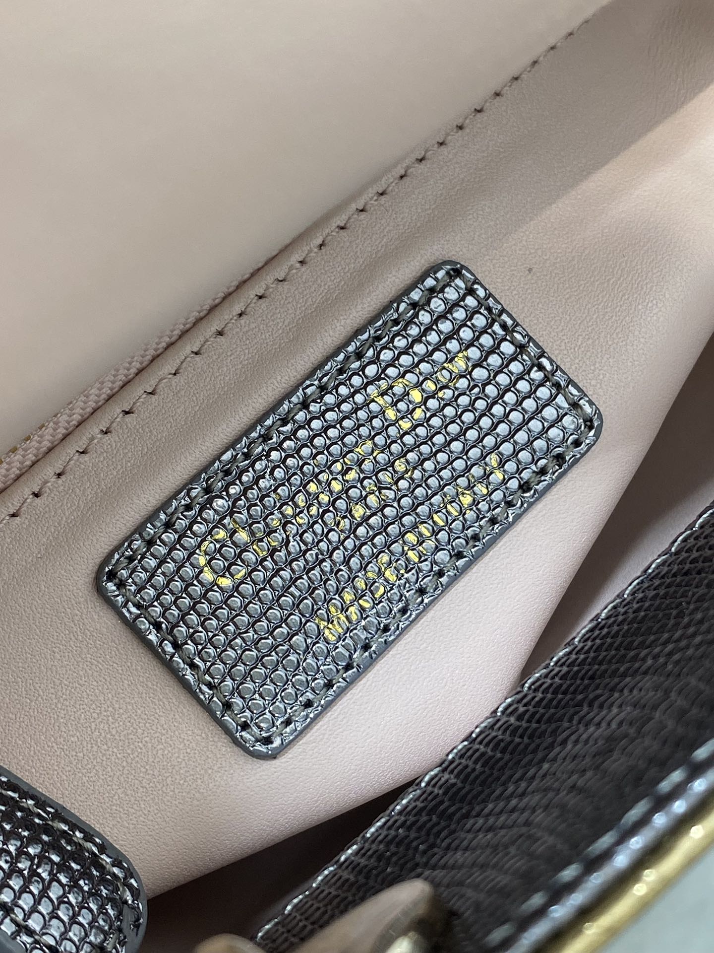 Dior Lady three-grid rare snakeskin Princess Diana bag