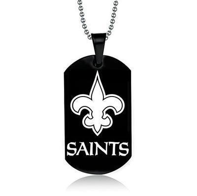 NEW ORLEANS SAINTS TITANIUM STEEL DOG TAG