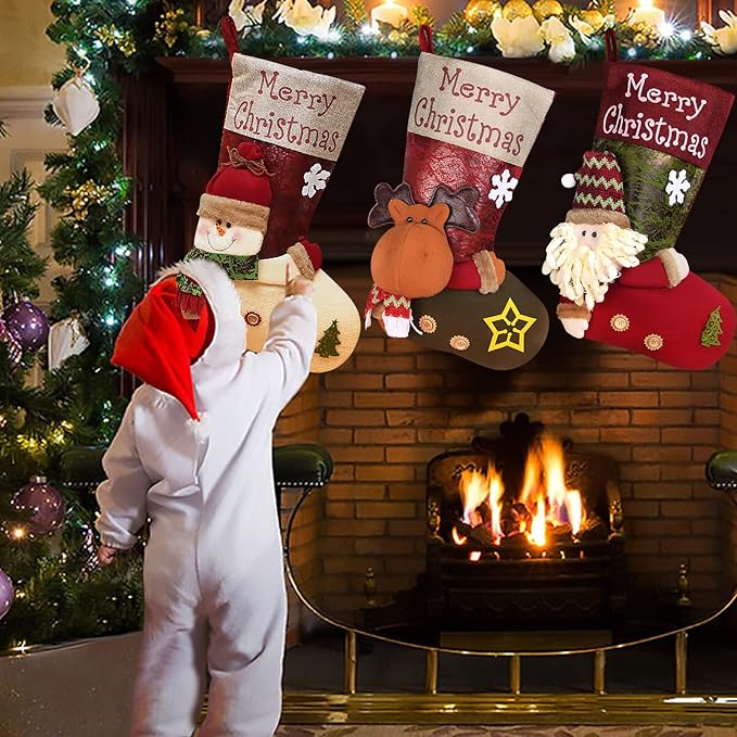 🌲Personalized cartoon Santa hanging stockings🧦