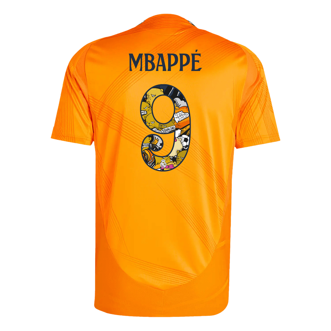 Authentic MBAPPE #9 Real Madrid Away Football Shirt 2024/25, Bear Champ font