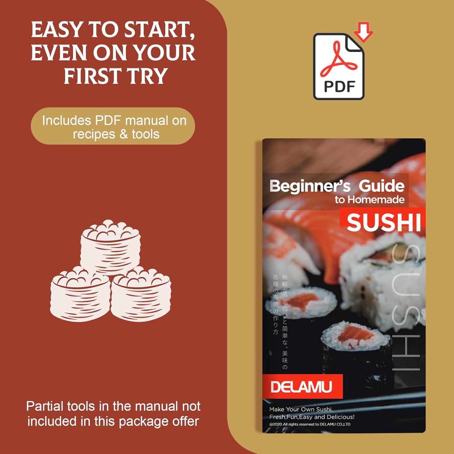 🔥Last Day Sale 50% OFF🔥Amazing Kitchem Finds- 15/24 in 1 Sushi Kit
