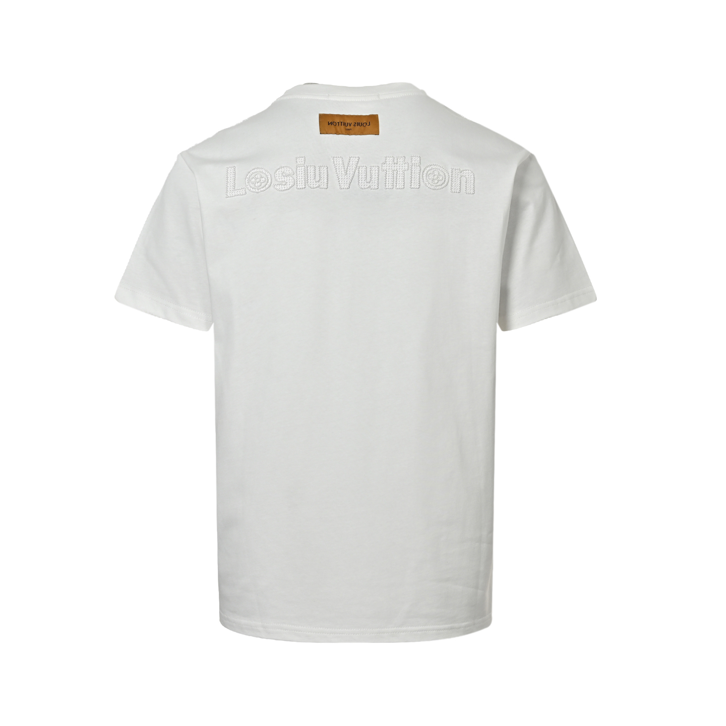 Louis Vuitton 25ss front and back embroidered logo short sleeves