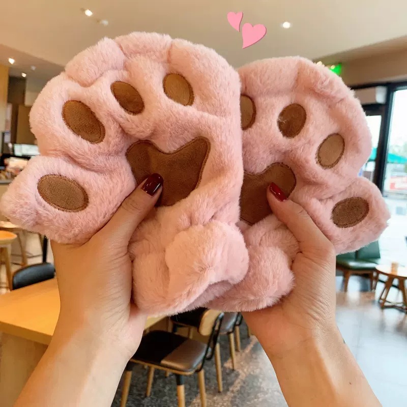 🔥ON SALE🔥Cute Cat Paw Furry Gloves