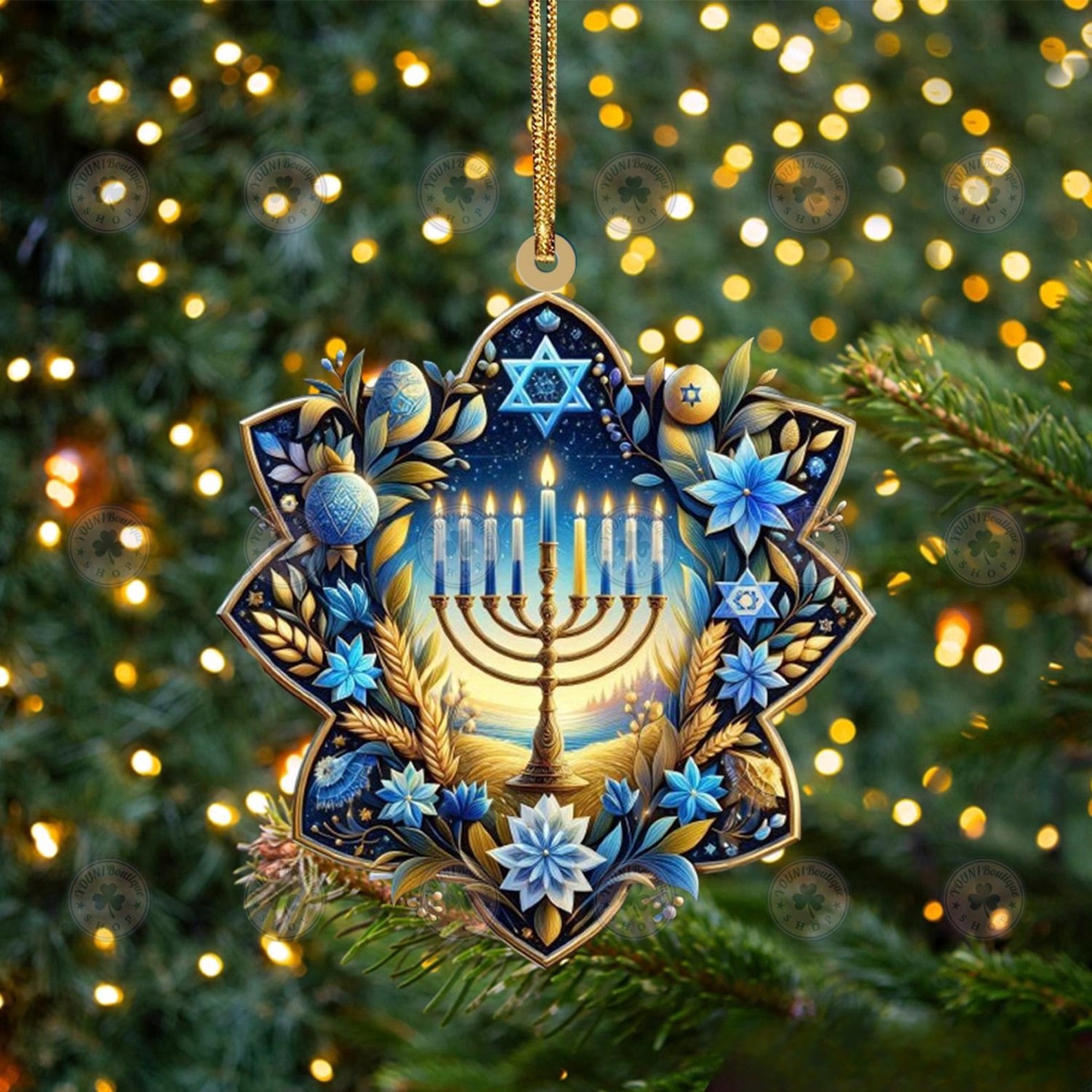 Hanukkah Christmas Ornament