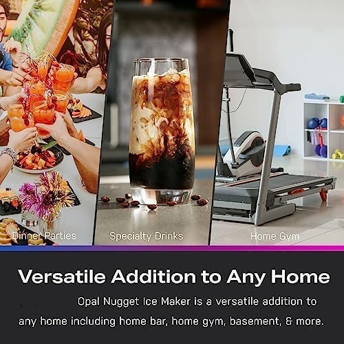 Nugget Ice Maker,38 lbs of chewable Pellet ice Daily, Wi-Fi Connected