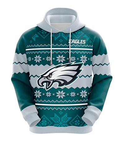 PHILADELPHIA EAGLES 3D HOODIE XMAS01